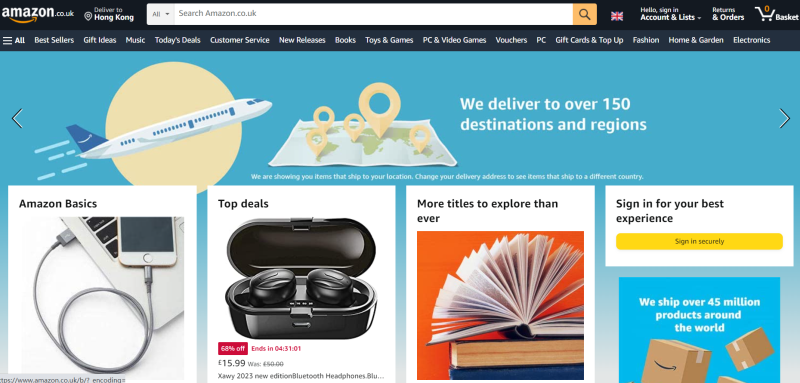 亞馬遜英國站 Amazon.co.uk 網(wǎng)址入口 | 27PR跨境電商導航