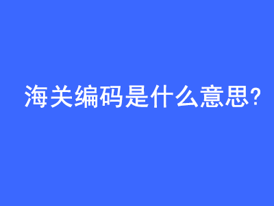 海關編碼（HS Code）是什么意思? | 27PR跨境電商導航